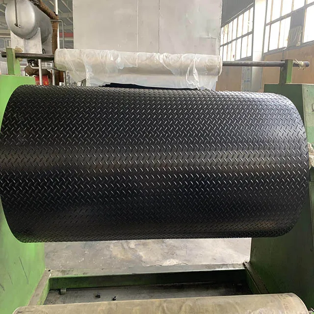 Diamond Checker Insulation Vulcanization Rubber Flooring Wholesale 4mm