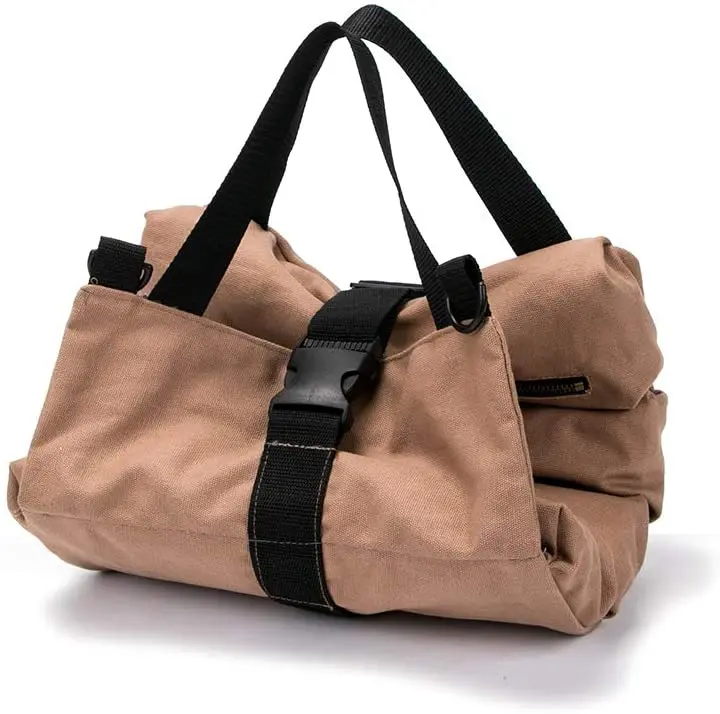 Custom Logo Nylon Canvas Leather Polyester Handle Large Folding Multi Plumber Heavy Duty Roll up Electrician Tool Bag