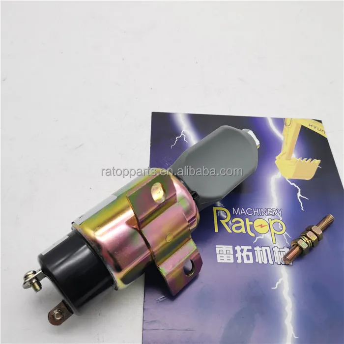 24V Fuel Shut Off Solenoid Valve 1751-2467 3864274 Stop Solenoid  