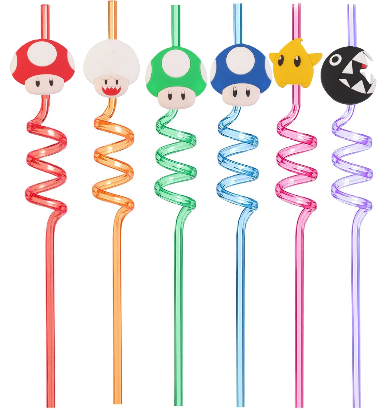 Mario Straw Charms