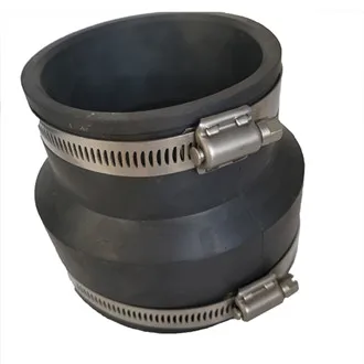 Stainless Steel Band Clamped Rubber Flexible Coupling Polished Casting Technique Pipe Joint Connector Couplings