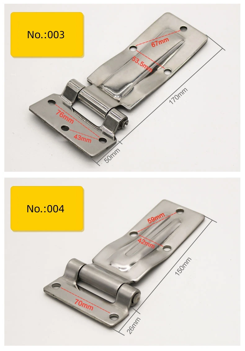304 Stainless Steel Refrigerated Truck Door Hinge Van Truck Trailer