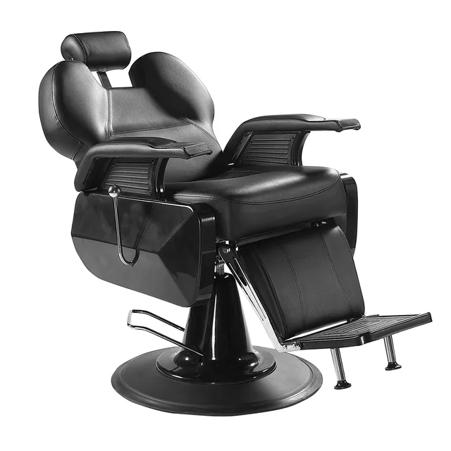 Black Beauty Salon Furniture vintage barber chair Classic  hairdressing hydraulic recliner Hair Barber Chair