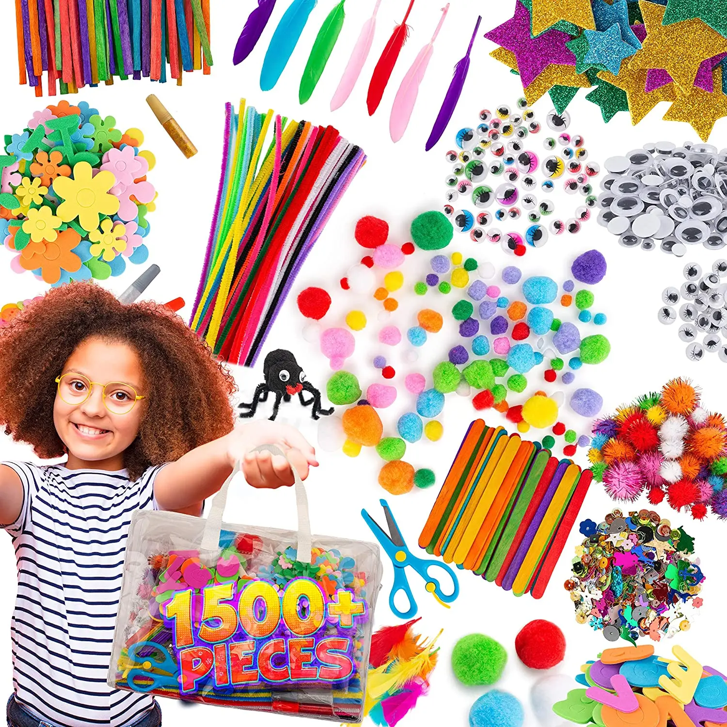 Assorted Kids Craft Art Supply Kindergarten Homeschool Supplies Craft ...