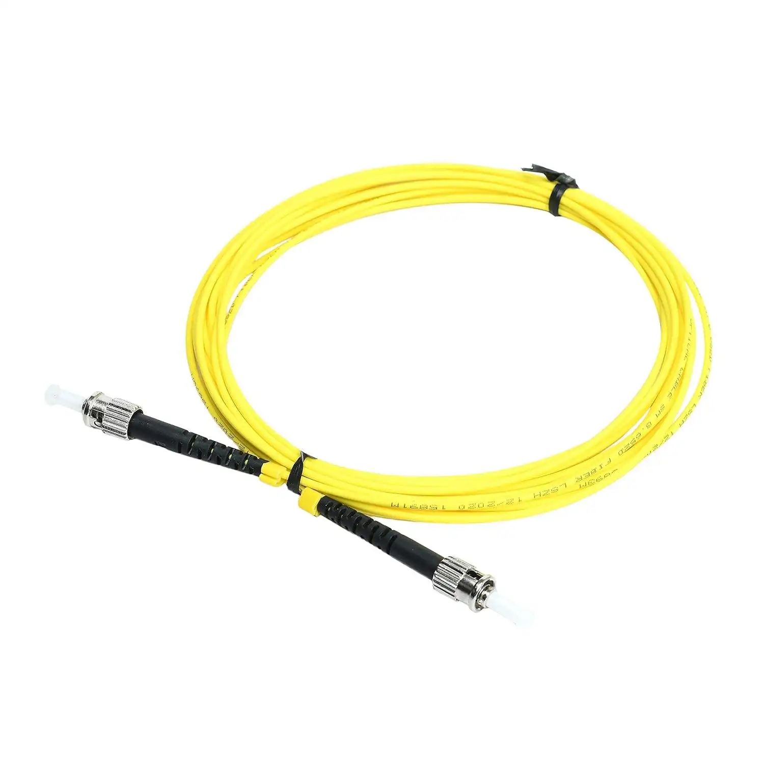 5m FC i ka LC Hoʻokahi Manaʻo Fiber Optic Patch Cord 2.0MM LSZH Yellow Pigtail Jumper Cable no ka hoʻohana pūnaewele 1550nm Wavelong.