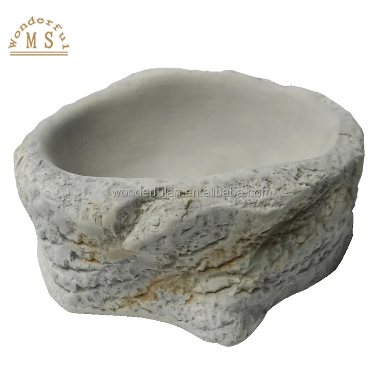 Best sales different special imitation limestone shape environmental durable ceramic porcelain pet cat/dog food feeder bowl