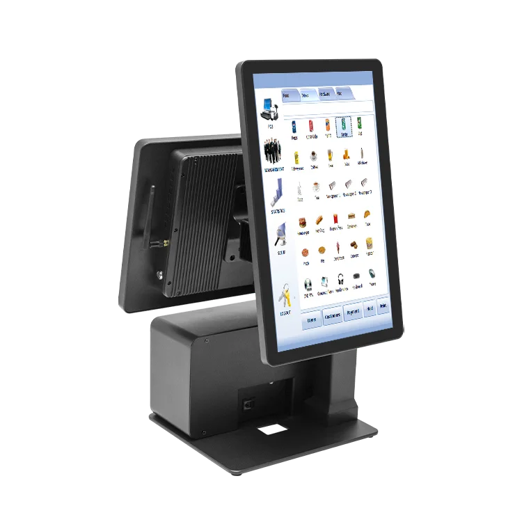 POS System Windows 15.6 "dual Screen Cash Register, Freely Replaceable Printer and Scanning Module, Used in Stores