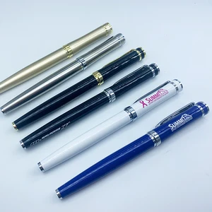 Hot Selling Luxury Signature Metal Roller Pen with Custom logo Office Supplies Promotion Metal Ballpoint Roller Pen