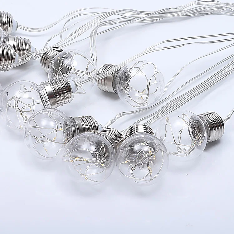 220V открытый фестиваль украшения светодиодный ремень свет G45 медная проволока