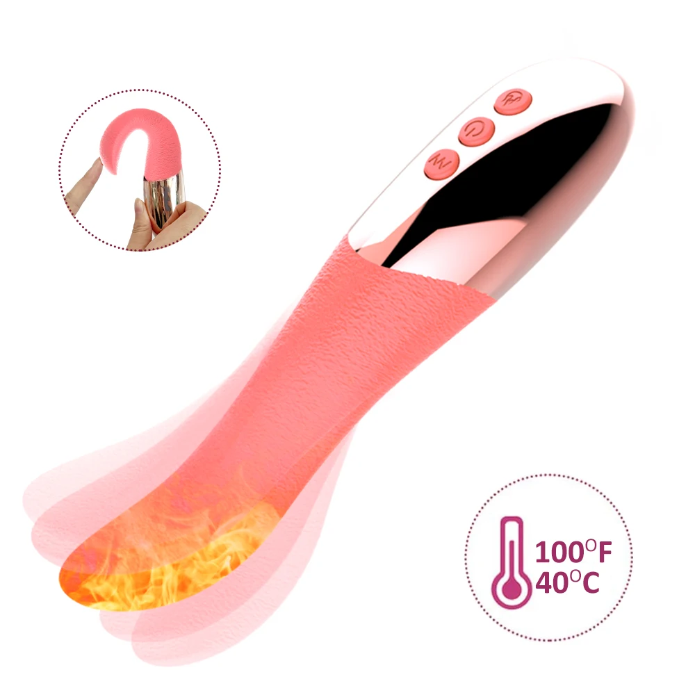 Alibaba.com: Female real tongue vibrating toy with heated function