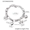 E673-steel color diy multi accessories bracelet 154cm