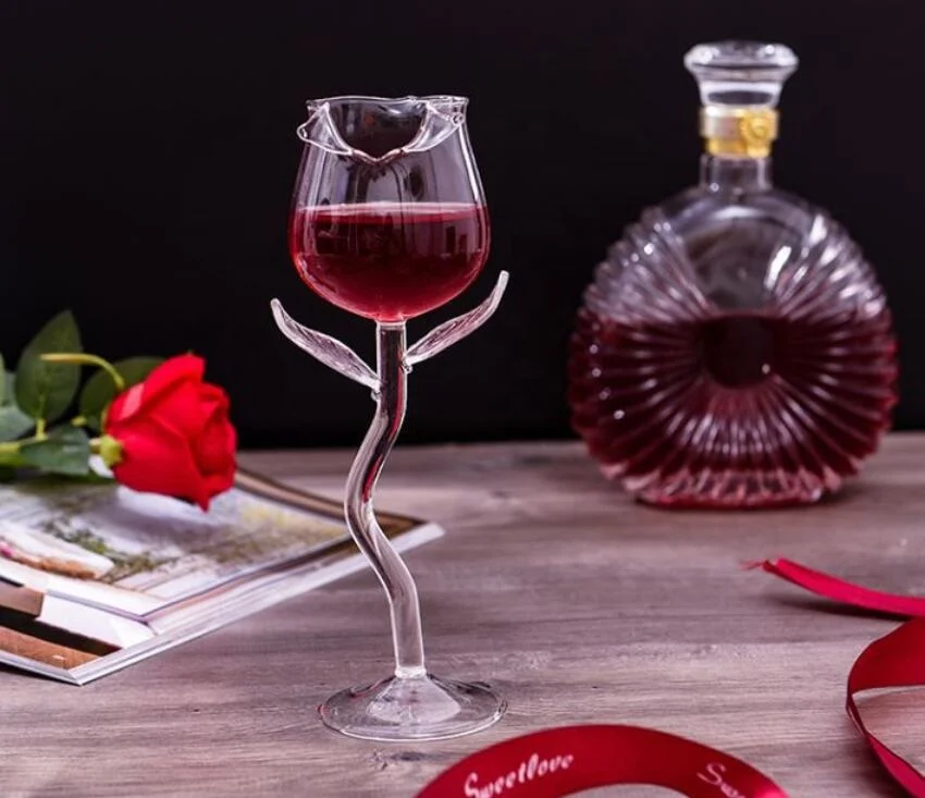 Creative Glass Rose Shape Wine Cup High Borosilicate Custom Glass Goblet  Glassware - Buy Creative Glass Rose Shape Wine Cup High Borosilicate Custom  Glass Goblet Glassware Product on