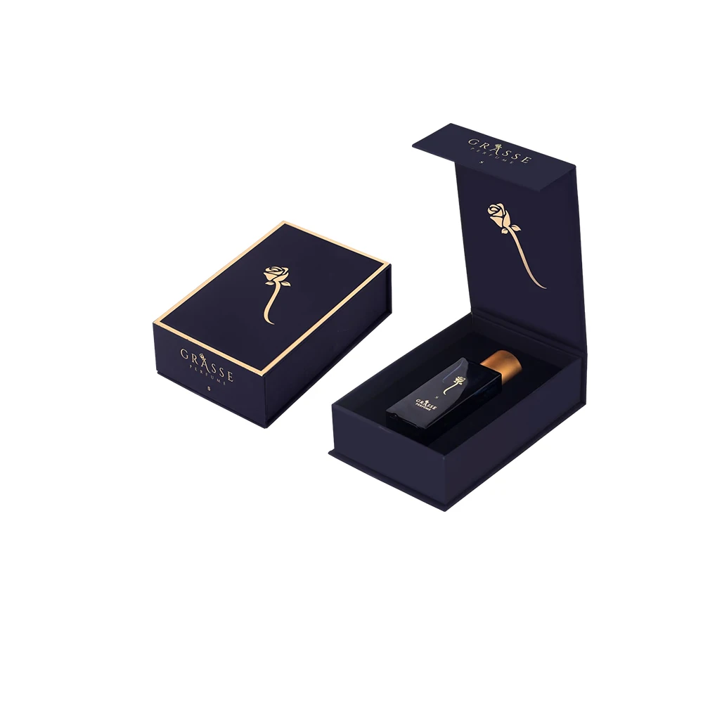 Custom Design Luxury Printing Logo Magnet Cardboard Small Paper Boxes Perfume Bottle Box Packaging