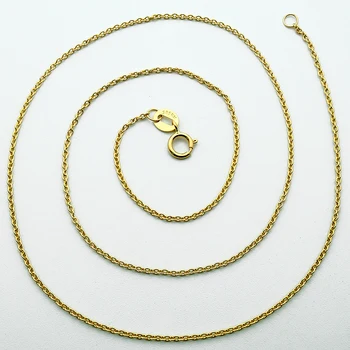 Collana A Catena In Oro Giallo 14 Carati (585) – Unisex, Larghezza 4 Mm, Lunghezza A Scelta (45/50/55/60 Cm)