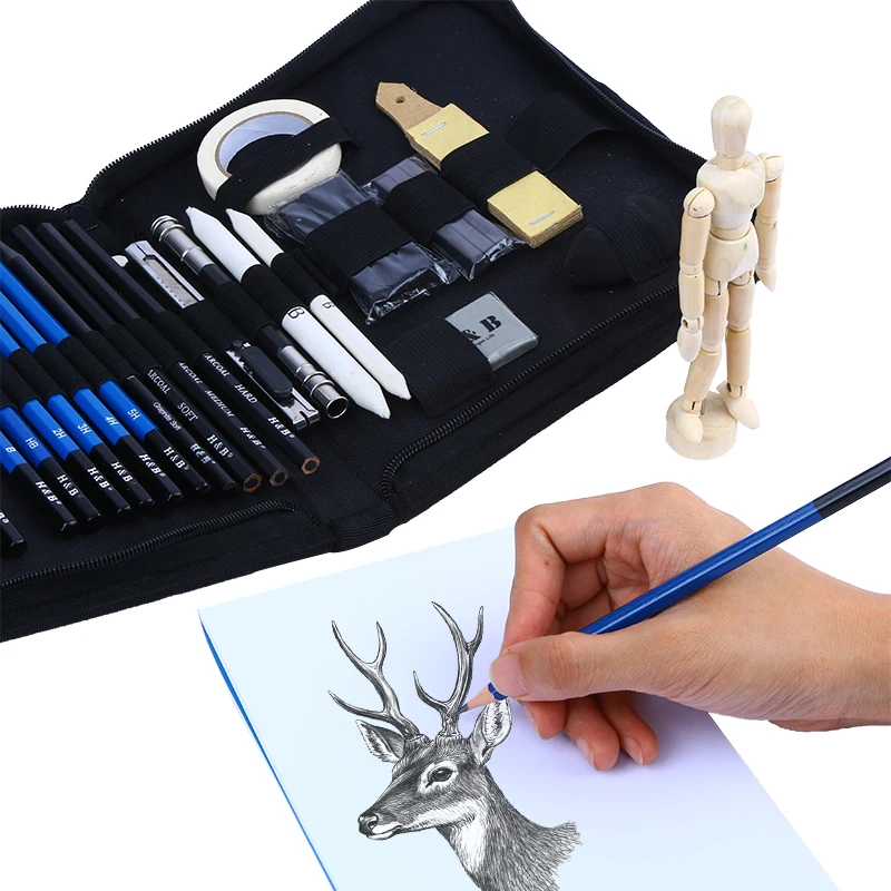 33 Pieces Professional Art Drawing Sketch Kit