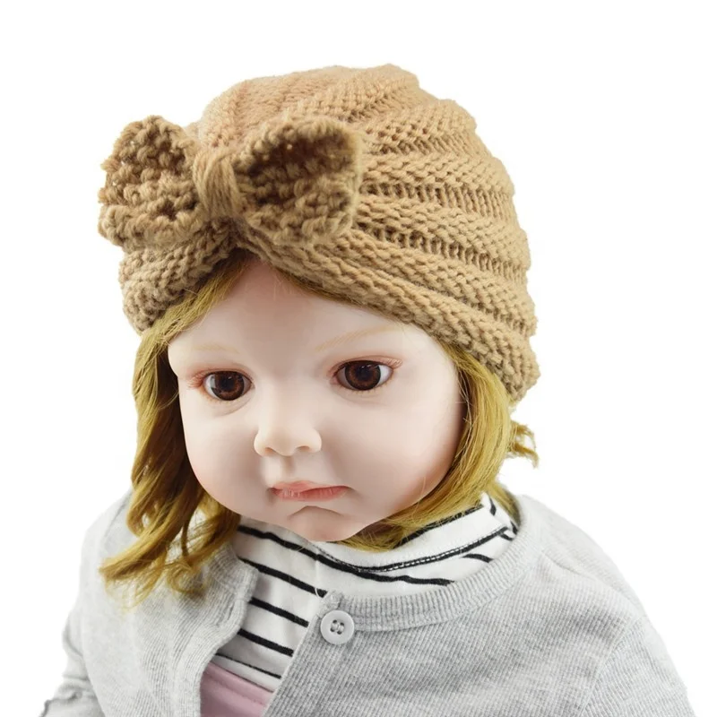Popular Newborn Baby Hair Accessories 12 Colors Bowknot Wool India Hat Child  Baby Head Cap - Buy Winter Headband,Baby Turbans,Kids Hair Accessories  Product on 
