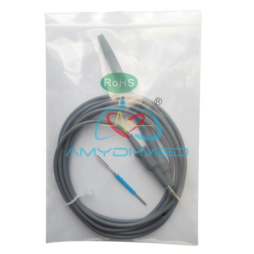 Hand Control Surgical Diathermy Electrode Cautery Pencil Monopolar Reusable Electrosurgical Cautery Pencil