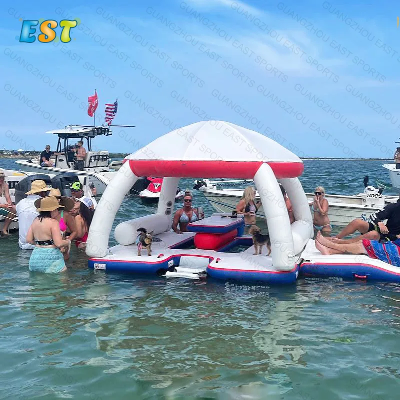 Yacht Floating Inflatable Floating Sun Deck Inflatable platform