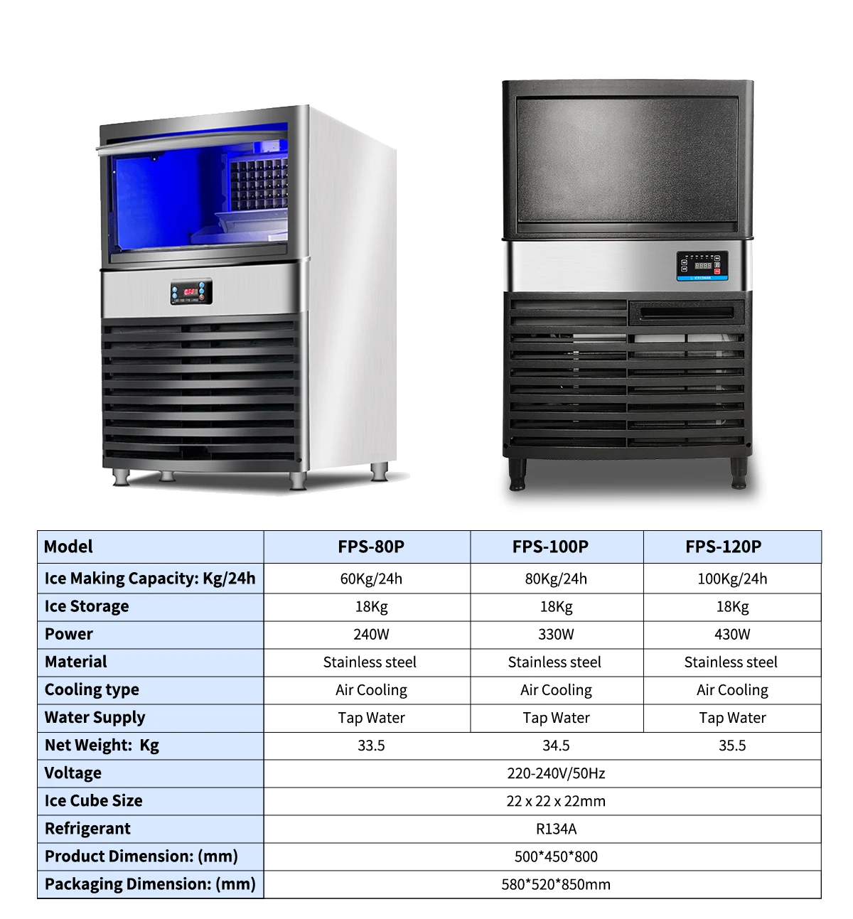 Ice Machine, 1000kg, Stainless, Steel - detail 6