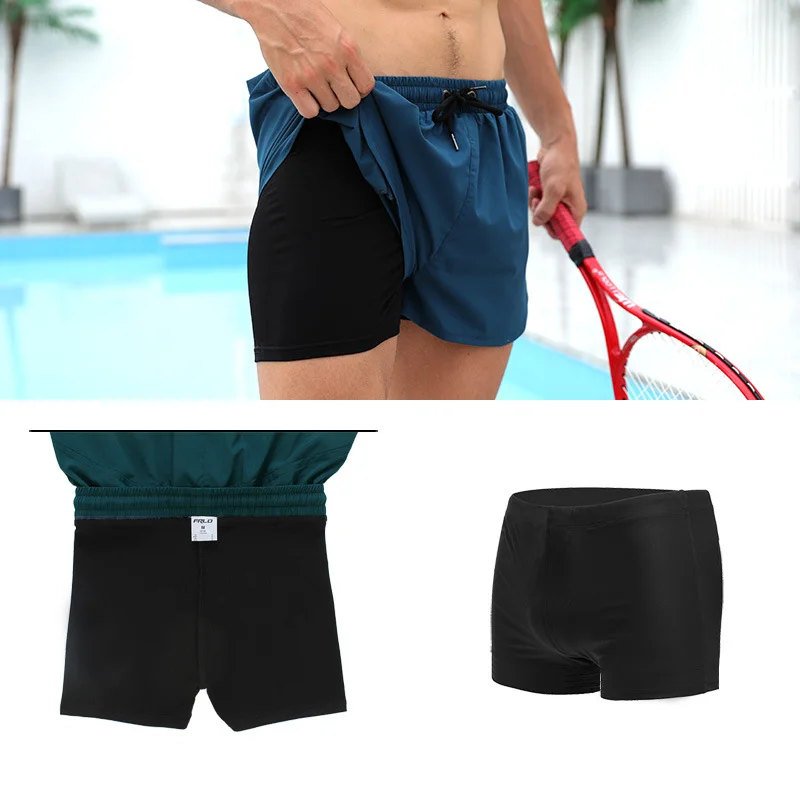 Custom Beach Training S Men Volleyball Surf Swimming Sport Trunks Summer Swimwear 2 in 1 Lined Gym Fiess Athletic443_voghion.com