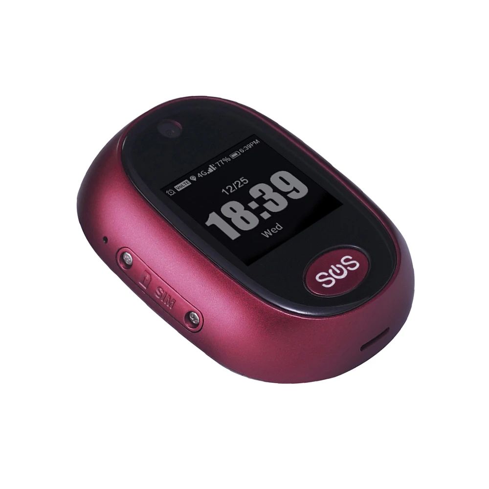 4G GPS Tracking Pendant with SOS Button and Fall Detection for Senior Kids Care V45 Anytracking