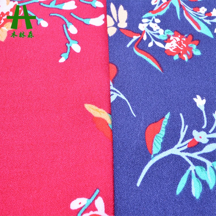 Mulinsen текстиль 40s вихревой Печатный тканый мох креп вискоза ткань