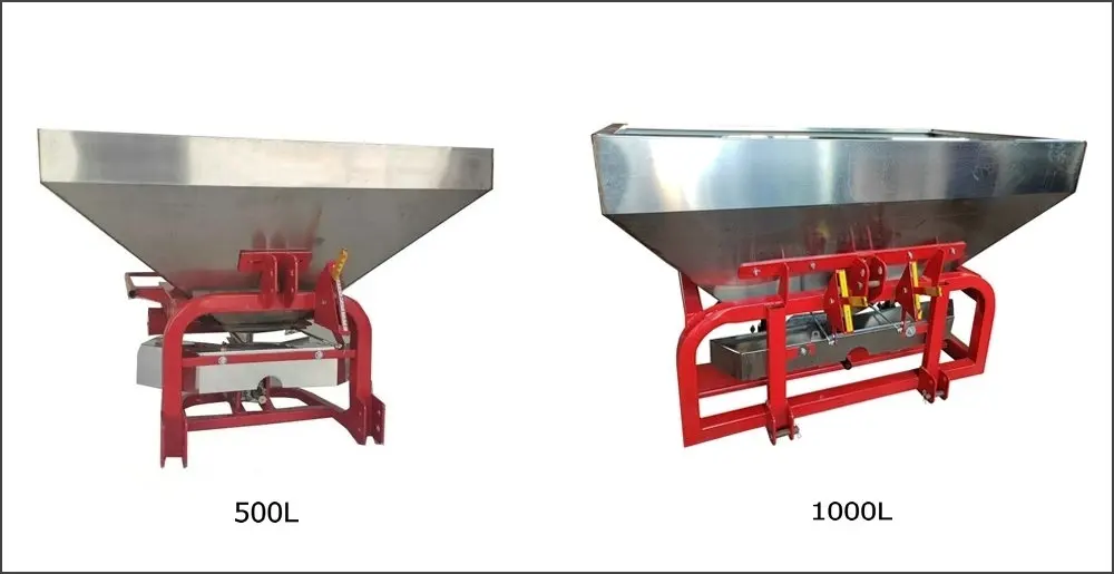 Agricultural 500L 1000L Stainless Steel Fertilizer Spreader for Tractor