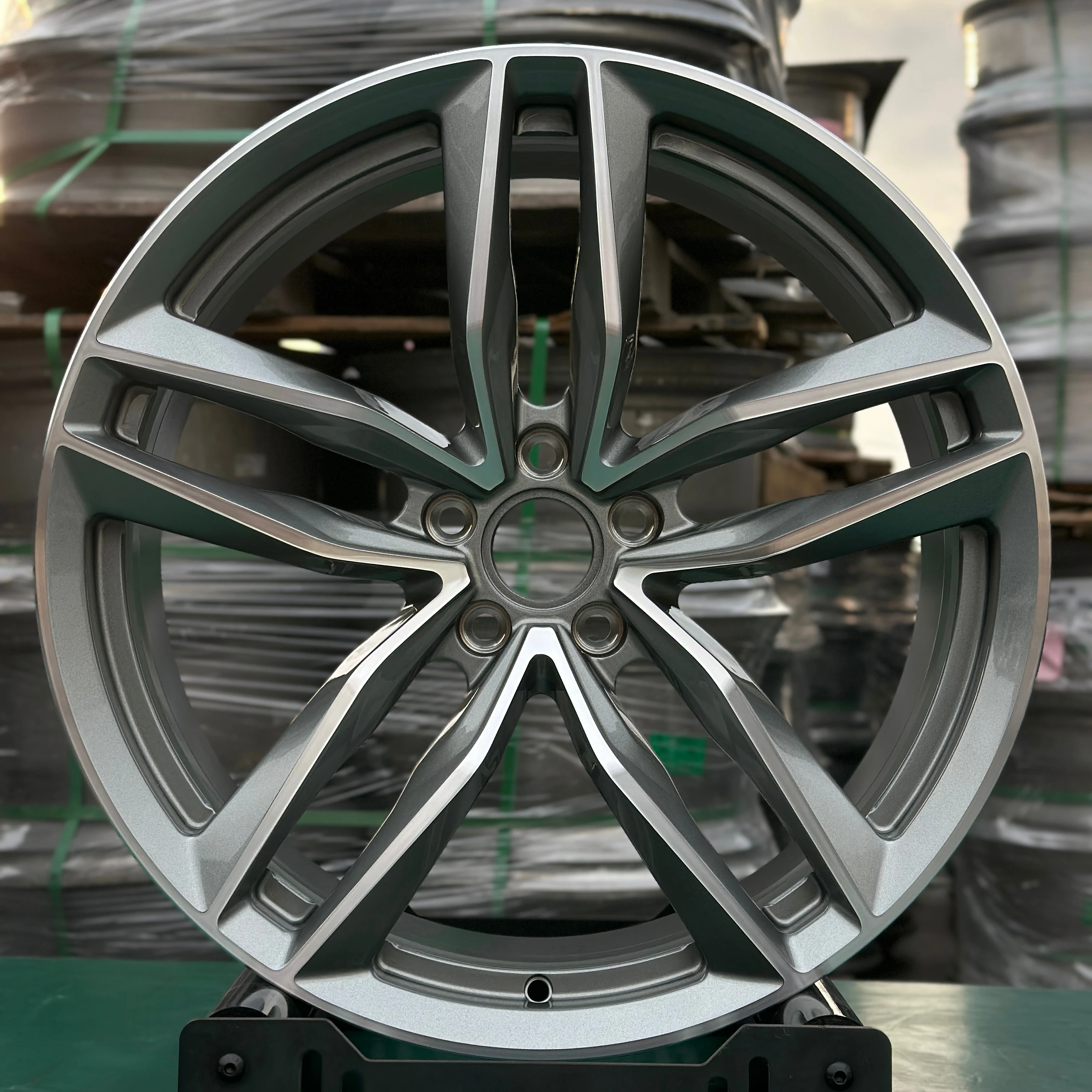 GVICHN one piece cnc surface silver forged wheels 16 - 26 inch aluminum alloy rims 5x112 5x114.3 5x120 monoblock wheel hub