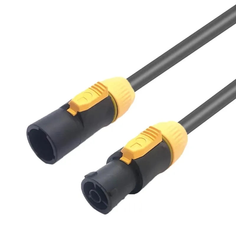 Waterproof PowerCON Connector Tru1 Powercon Cable Connector 250V 20A IP65 Seetronic Waterproof Orange Color