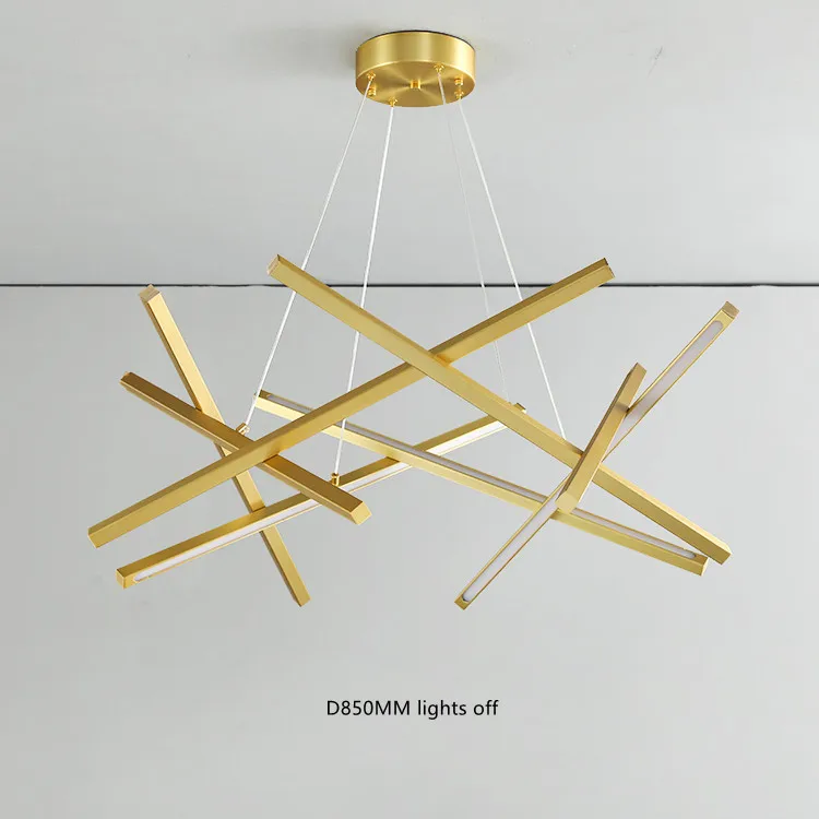 Post modern chandelier light gold design chandelier European led pendant light office chandelier
