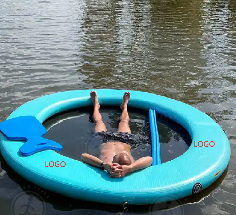 Customized Inflatable Water Hammock Floating Water Hammock Lounger