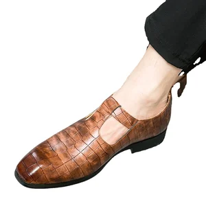 Summer New Men's Cross-shaped Sandals Soft Cushioned Comfortable and Casual Slippers Outdoor Fashionable Beach Sandals