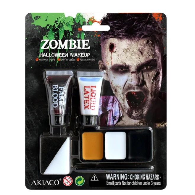zombie face paint palette