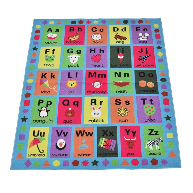 Цветной Противоскользящий латексный коврик для детей Детский