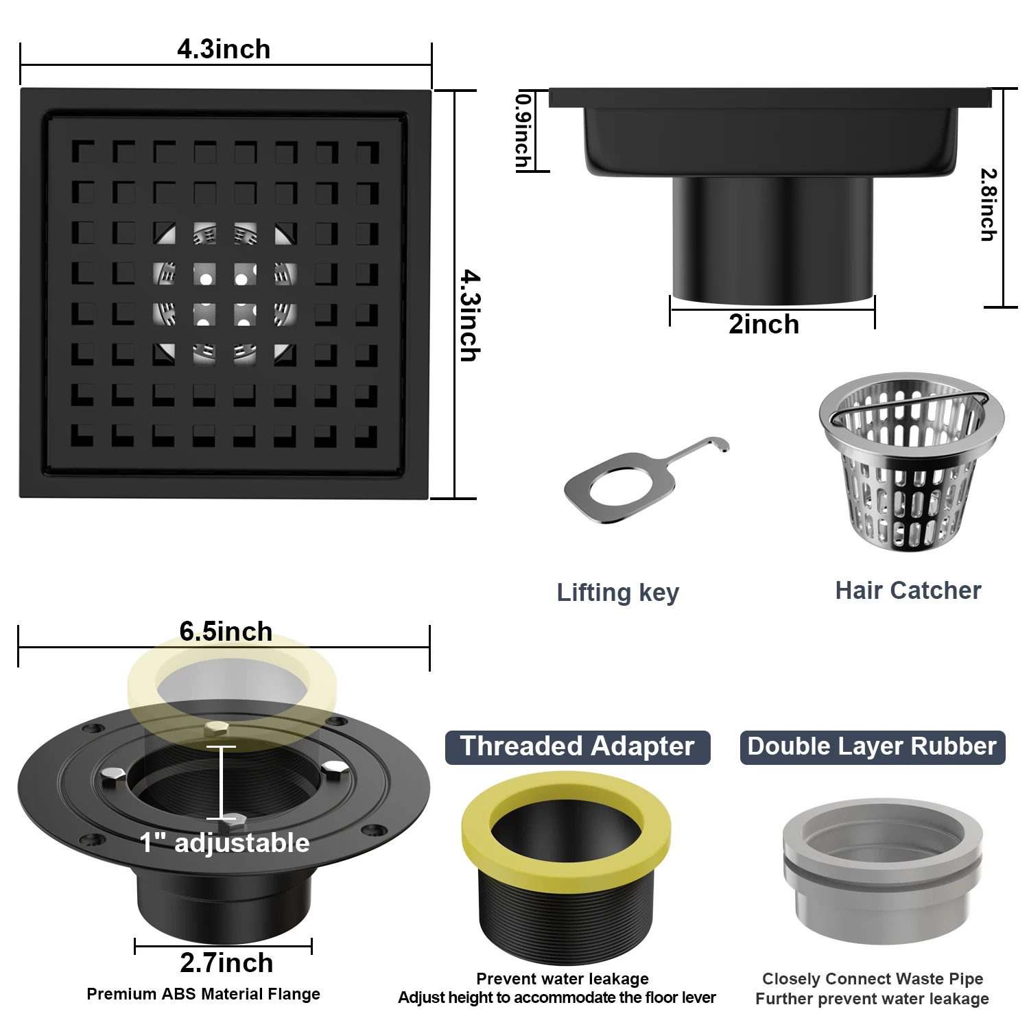 Starbath Shower Stainless Steel Bathroom Solid Copper Toilet Floor ...