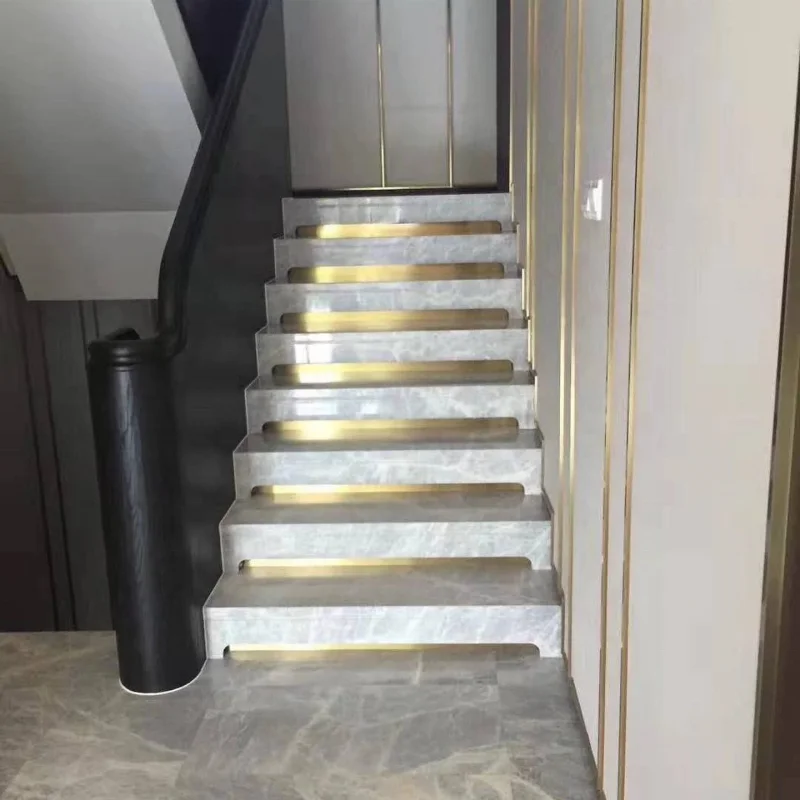 product natural tiles and marble stone cut to size light grey marble for house stairs flooring-1