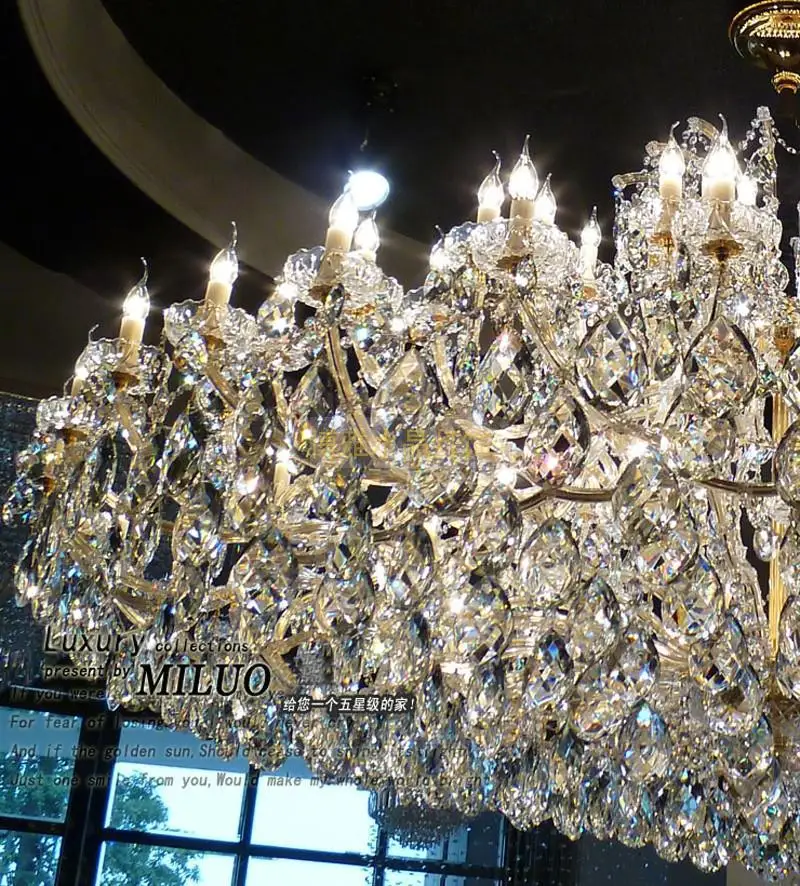 MEEROSEE Big Maria Theresa Chandelier Royal Big Chandelier Light for Hotel Project MD87067