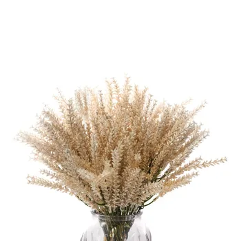 INS Manufactured Small Grain Ear Grass Plant Wedding Decoration Cross-border Flower Decorative Flowers Plants Green Plastic 44CM