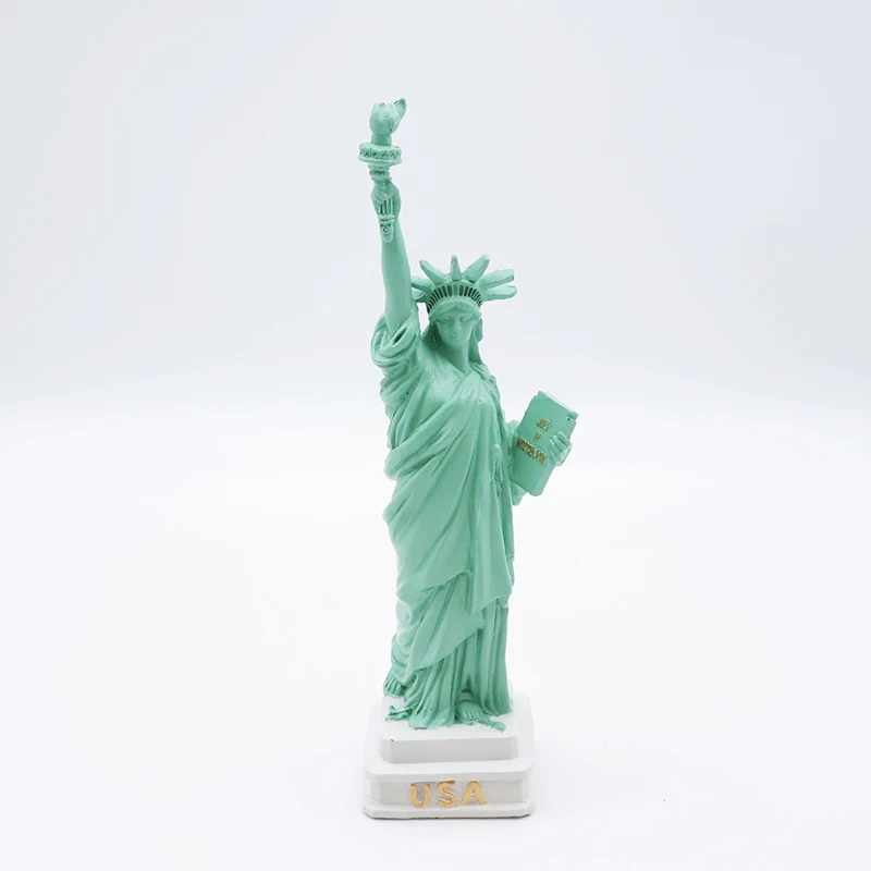 Souvenir statue resin cyan figure Statue of Liberty figurines