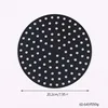 round 8 inch black