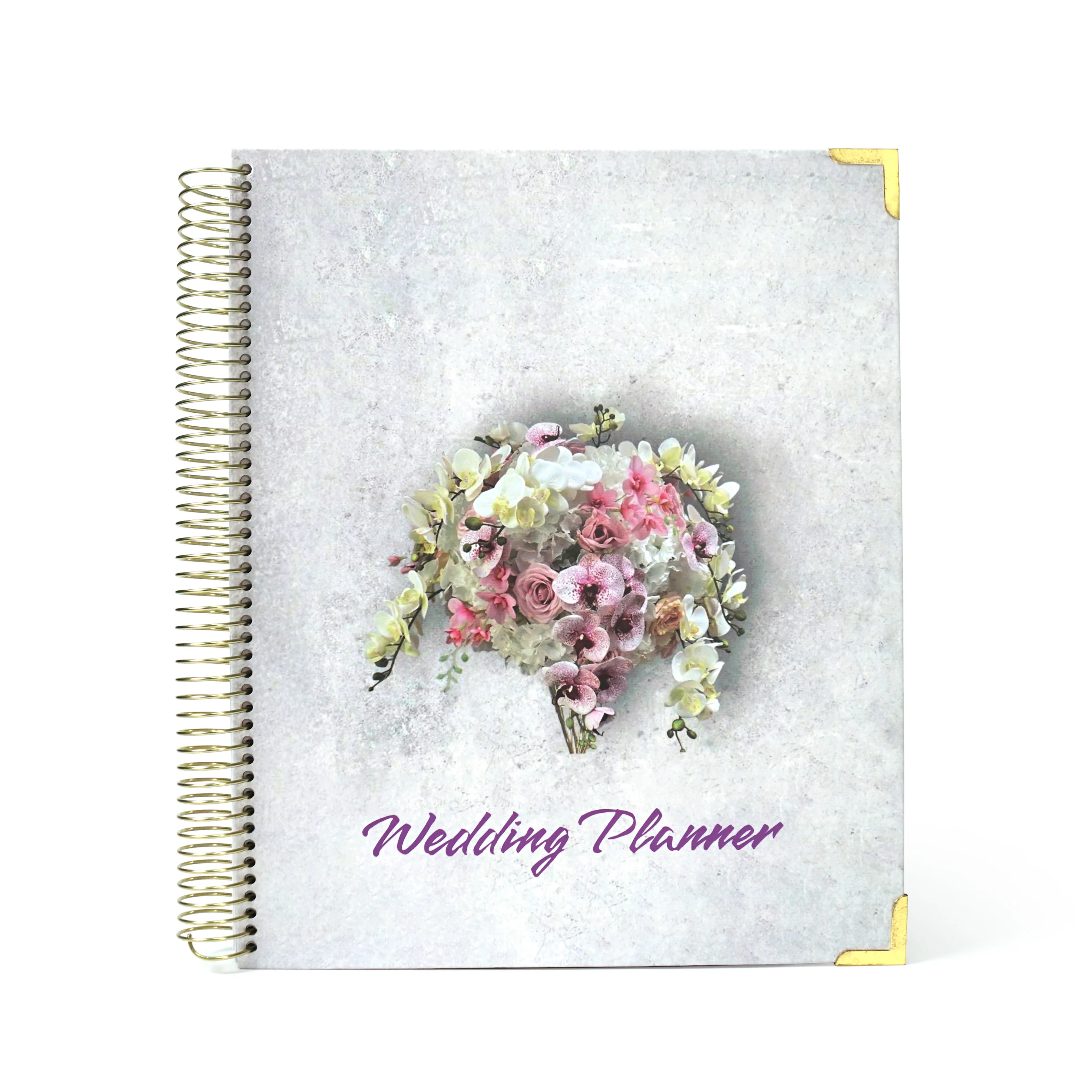 Custom Printing Wedding Guest Book Event Organizer Planning Comprehensive Diary Hardcover Wedding Planner for Bride