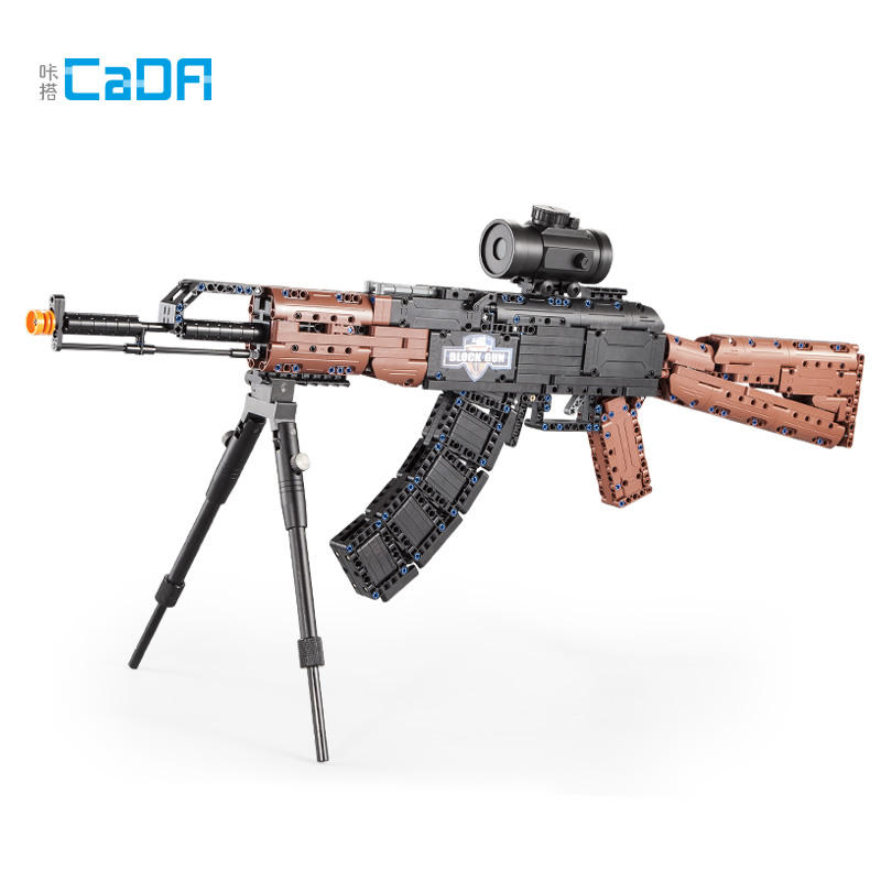 TikTokインスパイアされたCada C61009 AK-47軍用おもちゃ銃
