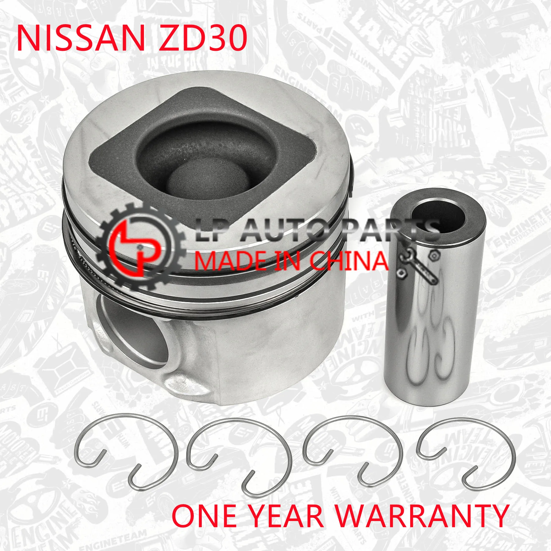 Diesel Engine Spare Parts - Reinforced Piston Set for Nissan