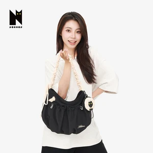 NOXXON Summer Large-Capacity Shoulder Bag Niche Lazy Green Relaxed Zip Closure Fashionable for Autumn  Crossbody Handbag