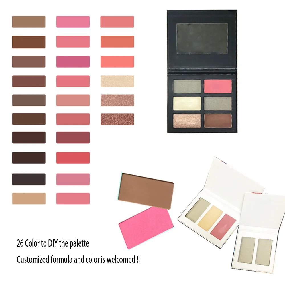 Private Label 6 видов цветов водонепроницаемый натуральный высокое качество краснеющий красный румяна