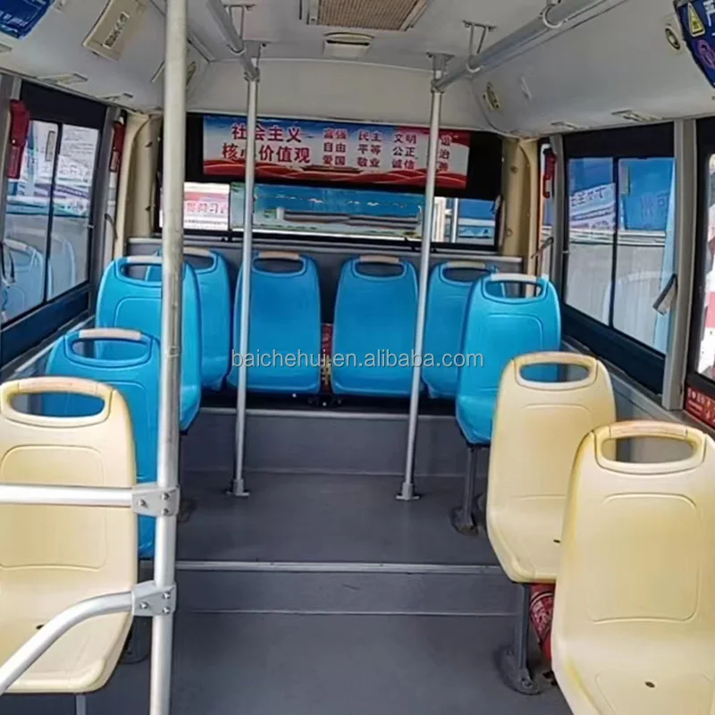 Minibus Used Electric Bus Yutong 6m Intercity Bus 25/13seats Lhd