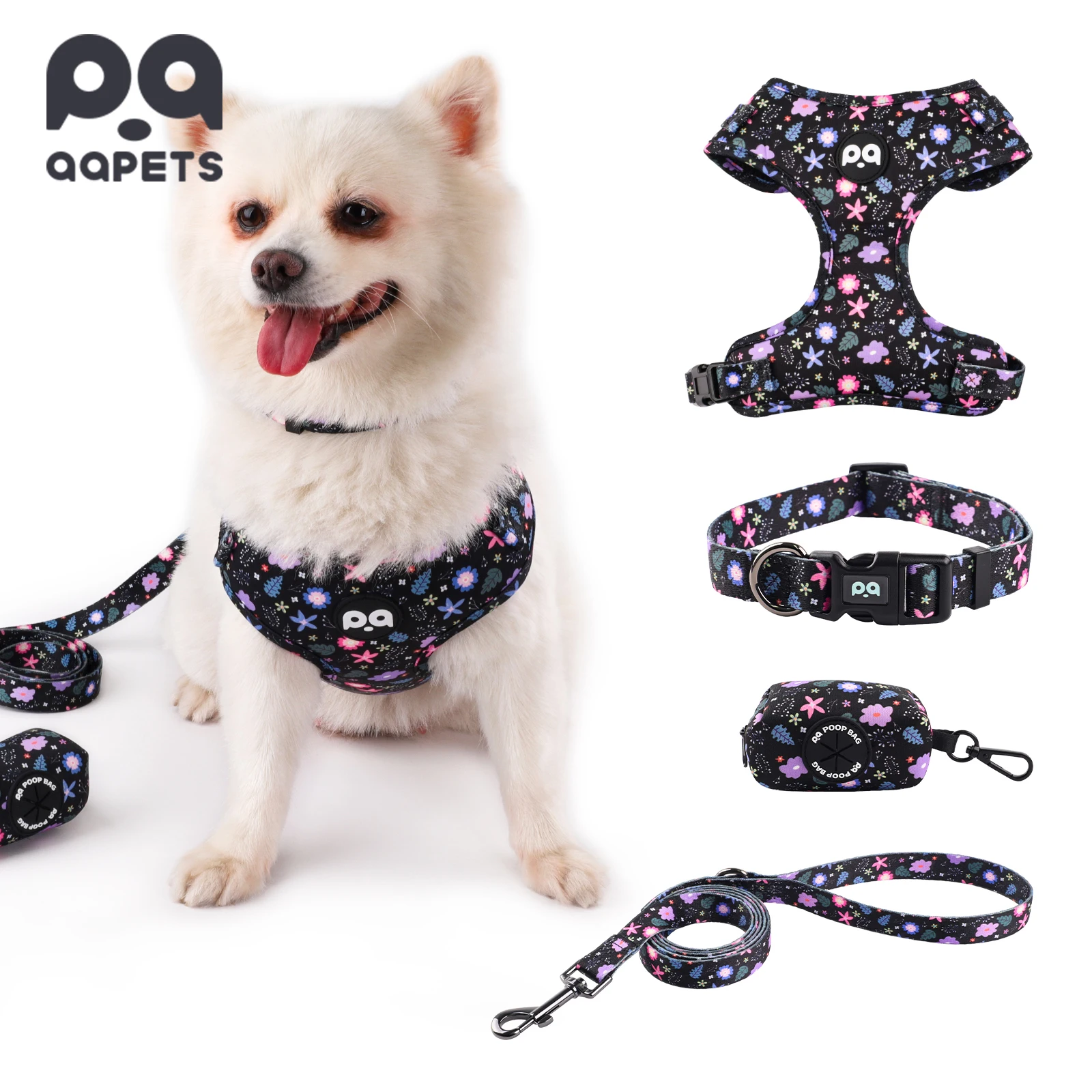 Sublimation Dog Harness Set Custom Prints Eco-friendly