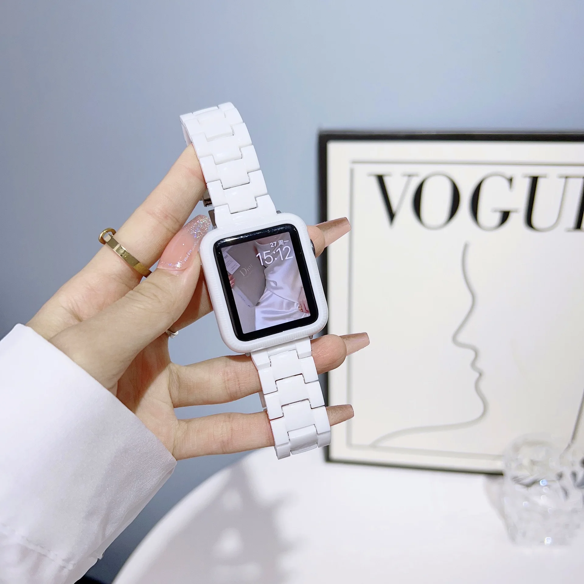 Candy Color Case Cover for Apple Watch 38mm 42mm 46mm 49mm Watch Straps for IWatch