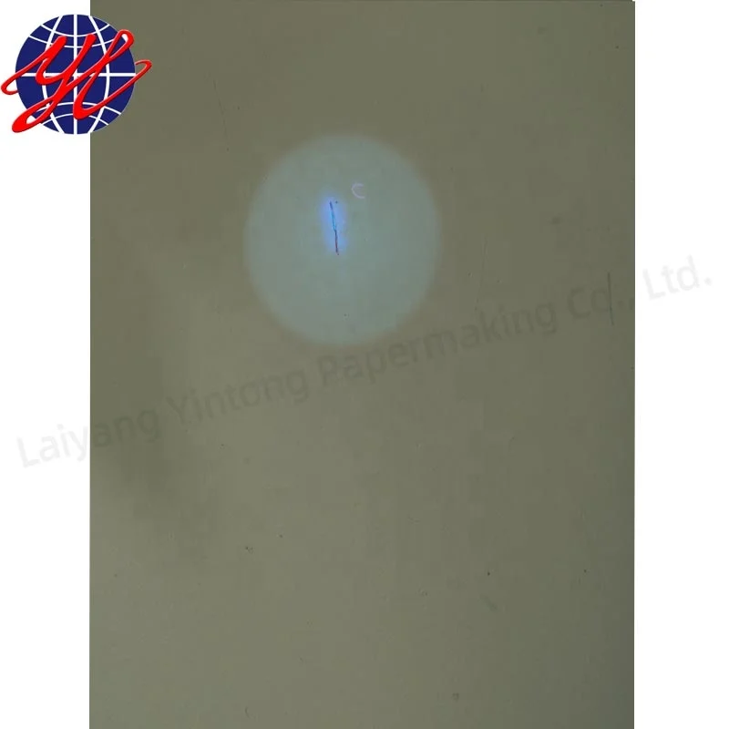 Security UV Invisible Fiber Paper Customize Watermark Security Paper for Offset Printing