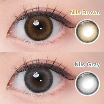 Free Magister  New NILS Lenses Contact Wholesale  Color Contact Lenses Brown Eye Contact Lenses Lentillas Lentes De Contacto